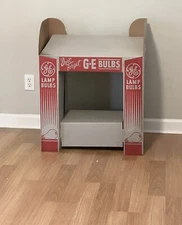 Amazing NOS Vtg GE Advertising Cardboard Display. Box & Instructions