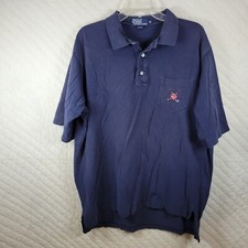 Polo Ralph Lauren Golf Navy Blue Shirt Men's Size XL Short Sleeve Outdoor