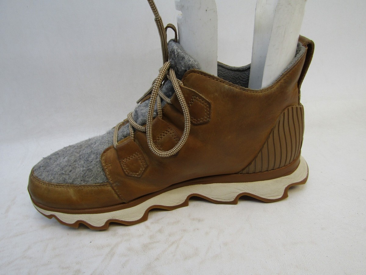 Sorel Womens Size 11 Brown Leather Lace Up Ankle Fashion  display picture 3
