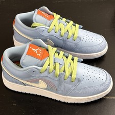 Nike Air Jordan 1 Low SE GS Stitch Psychic Blue DO8227-400 Youth Size 5.5