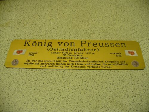 Hohes Namensschild mit zus. Daten für Modellständer - Goldener Löwe - Bild 2 von 6