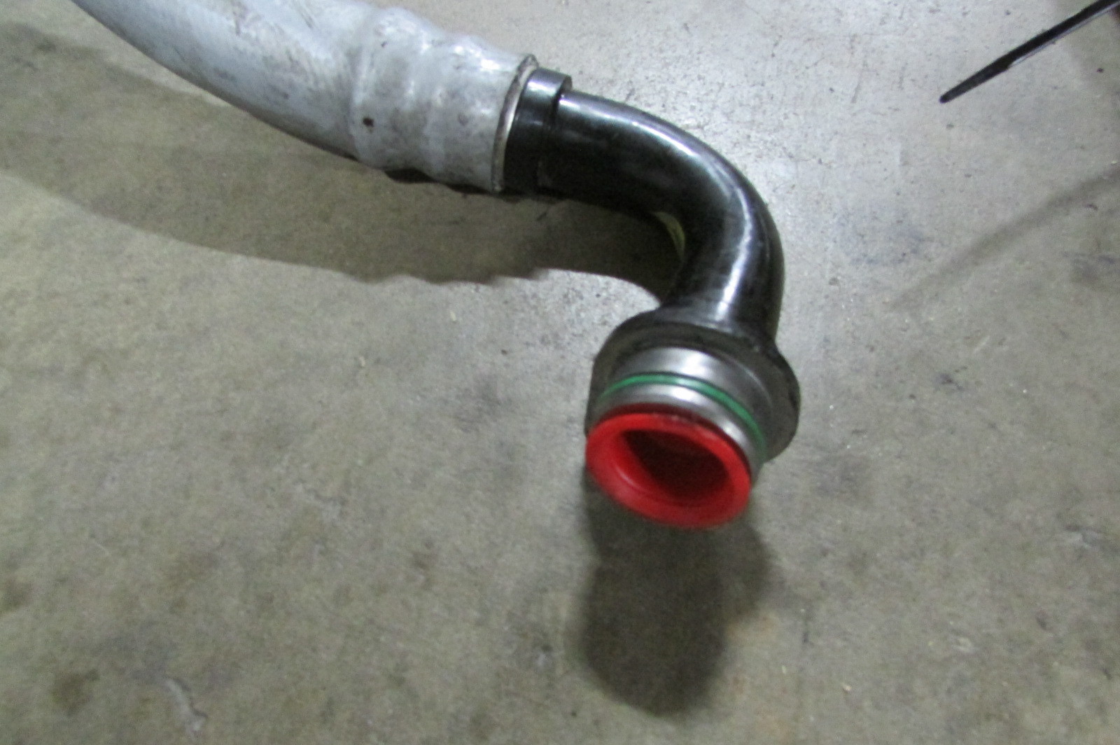 Lamborghini Gallardo LP560, Oil Cooler to Oil Tank Hose, Used P/N 400115689B