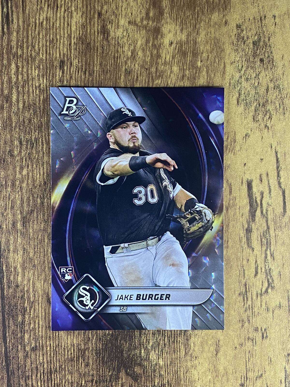 Jake Burger 2022 Bowman Platinum Rookie Card Ice Foil #82 RC