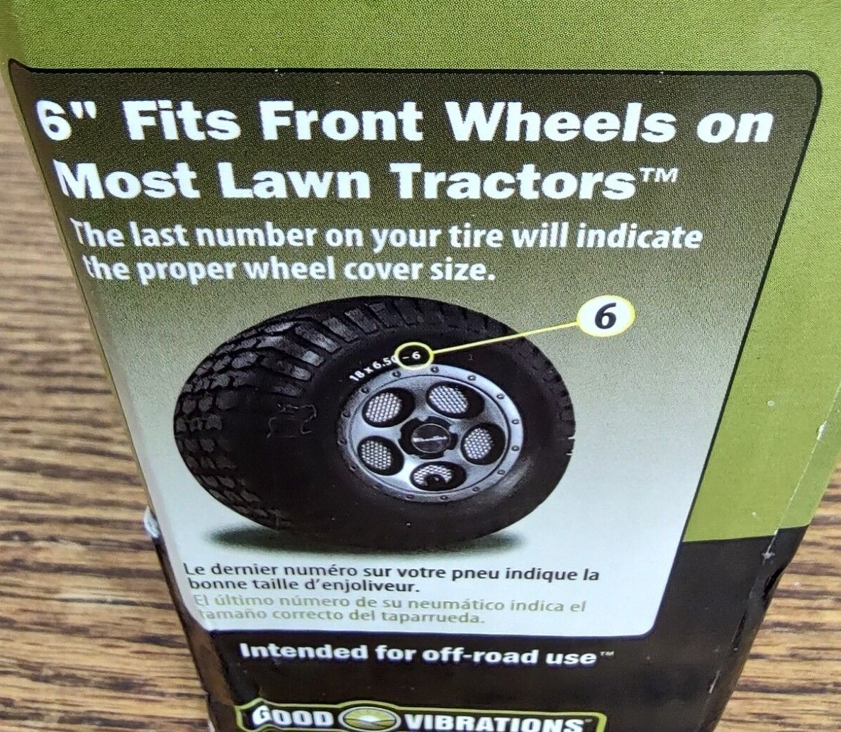 Good Vibrations Wiheelies 6" Tractor Wheel Covers 2 Pack Nitro Series