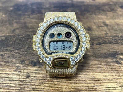 Casio G-Shock Dw-6900Mr Digital Quartz Men Iced-Out Custom Vintage  
