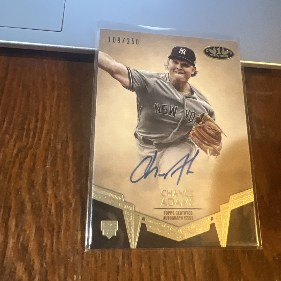 Chance Adams 2019 Topps Tier One Break Out Auto Rookie RC #BA-CA /250 - Image 3 of 4