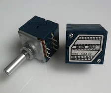 Japan ALPS RK27 50KAX2 LOG Stereo Volume Potentiometer Dual 50K Slotted Shaft