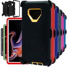 For Samsung Galaxy Note 9 Shockproof Defender Case Cover w/ Belt Holster Clip