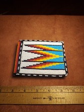 Beaded Bi-fold Wallet