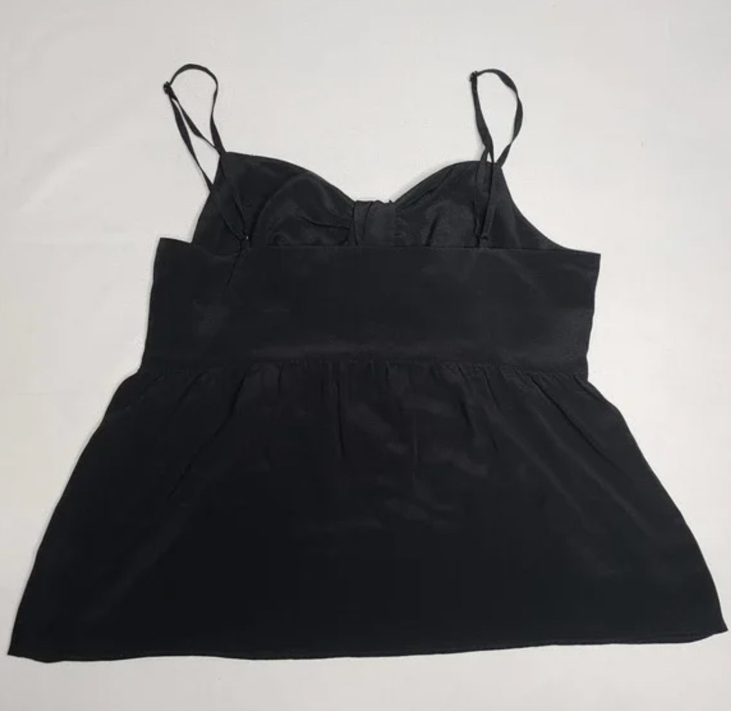 Madewell Silk Cami Tie Top, EUC Size 6