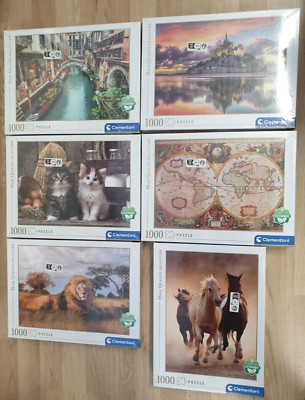 * CLEMENTONI Puzzle 1000 Teile verschiedene Motive ca. 70 x 50 cm NEU