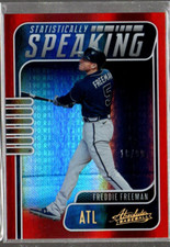 2021 Absolute Statistically Speaking Spectrum Red #6 Freddie Freeman /99