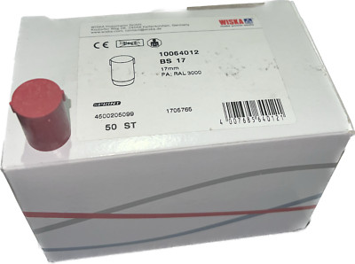 WISKA BS 17 10064012 17mm roter Verschlussstecker 