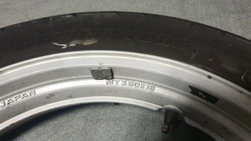 HONDA VFR 750 F RC 24 /1 1985-1987 HINTERRAD RAD FELGE HINTEN MT 3.50 X 18 - Picture 8 of 12