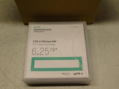 New HP LTO-6 Ultrium 6.25TB MP RW Data Cartridge (C7976A)