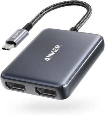 Anker USB C Hub Adapter Dual HDMI 4K Portable for Macbook