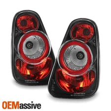 Fits 02-06 Mini Cooper Hatchback 05-08 Mini Cooper Convertibles Blk Tail Lights