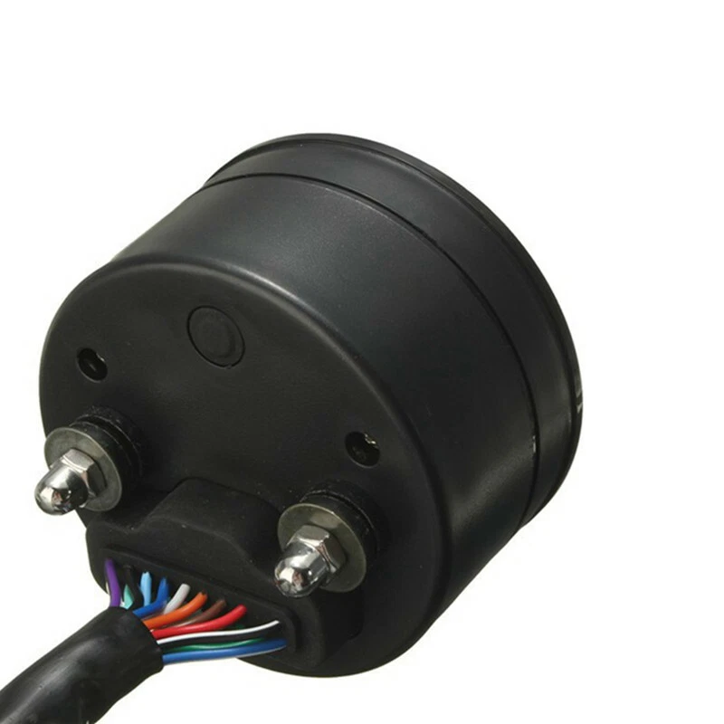 12000RPM kmh/mph Gauge Motorcycle LCD Digital Tachometer Speedometer Odometer - Image 4 of 4