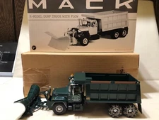 LOCUST RIDGE HAINES KIBBLEHOUSE MACK R DUMP TRUCK + SNOW PLOW FIRST GEAR 19-2807