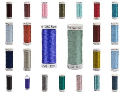 GUTERMANN SULKY 100 % VISKOSE 40 WT STICKEREI NÄHGARN 100 YDS NOS 1200-1299