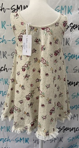 Omi Jo Well Dressed Wolf Floral Vintage dot pleat Dress Tunic Size 7 years NWT - Picture 7 of 9