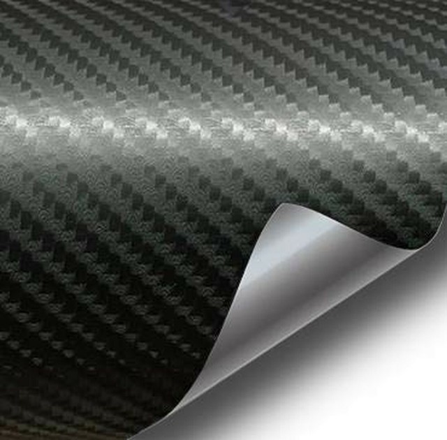 VViViD Black True R Carbon Fiber Vinyl Wrap Roll with Air Release