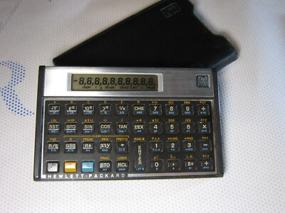Hewlett Packard HP-11C Calculator With Original Manual and Slip