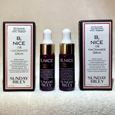 2x Sunday Riley B3 Nice 10% Niacinamide Serum MINI .17oz, 5ml New in Box
