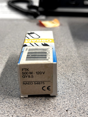 USHIO/OSRAM FTK 500W 120V GY9.5 Photo Projection LIGHT BULB LAMP  54875