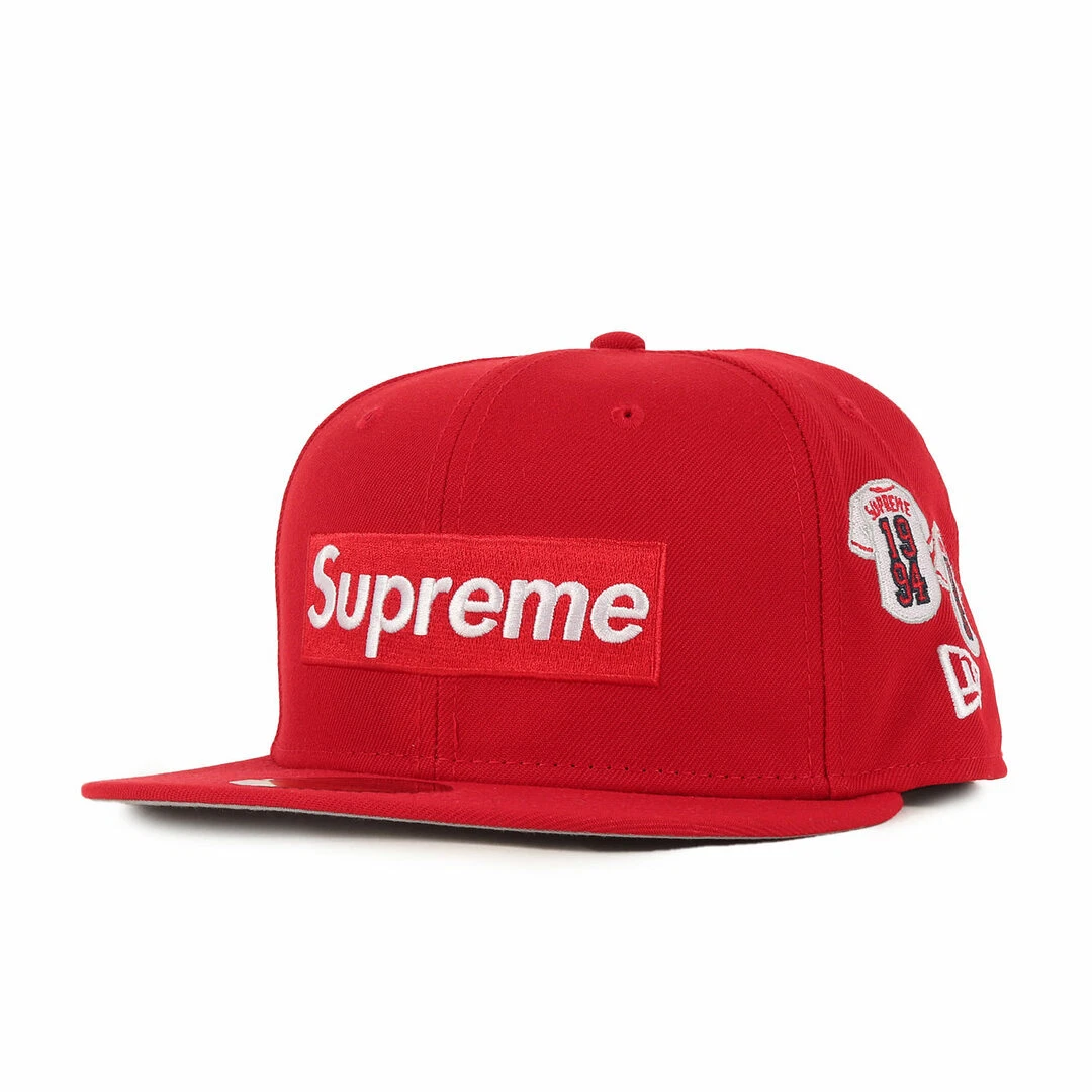 Casquette Supreme Taille : 7 1 2 (59,6 cm) 24 AW NOUVELLE ÈRE Boîte Design Uniforme Occasion BEEG 0