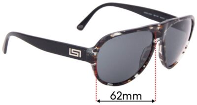 SFx Replacement Sunglass Lenses Fits Versace Mod 4231  - 62mm Wide