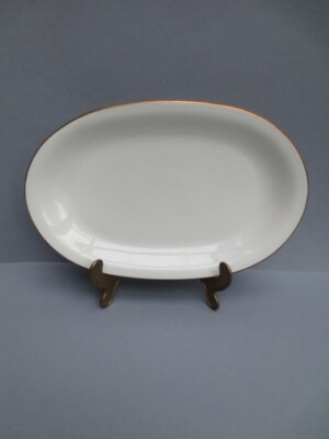 BEILAGENPLATTE--ESCHENBACH---BAVARIA--WEISS--MIT--GOLDRAND--27,5 cm--TOP !!