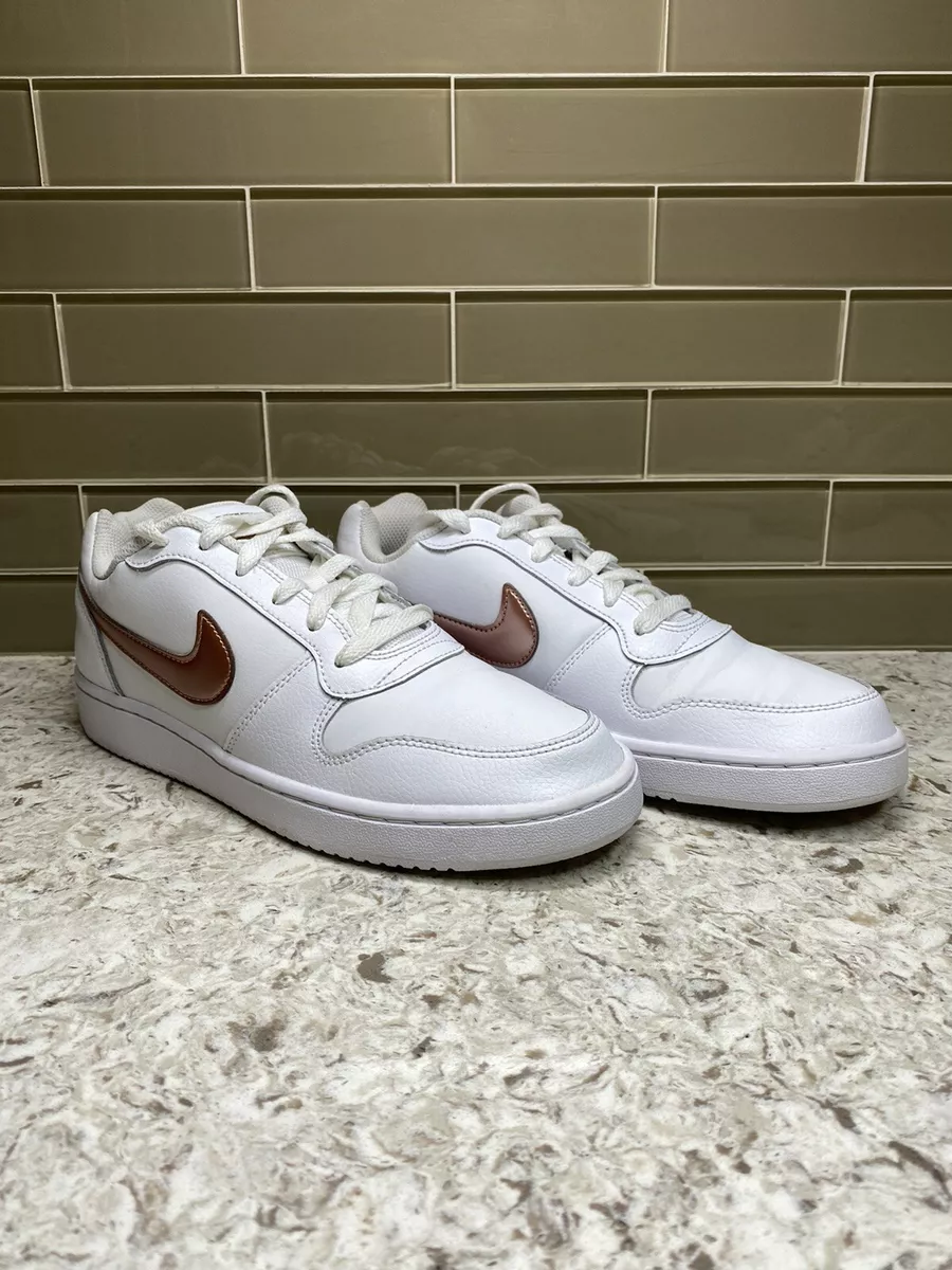 Nike Ebernon Low Women&#039;s Shoes Size 9 White/ Bronze BV1156 100 EUC!! eBay