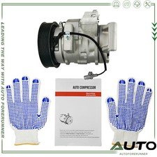 A/C Compressor w/ 7-Groove Pulley For 04-15 T...