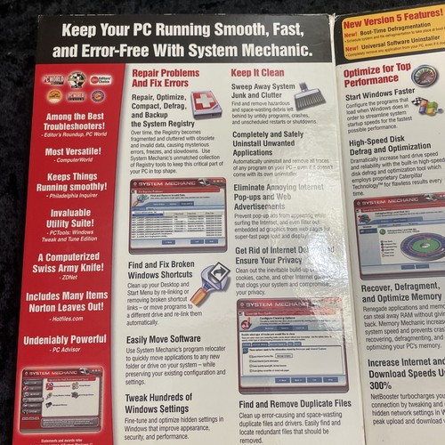 Lot Older Computer Security Software-System Mechanic5, AntiVirus Spy Sweeper New - Picture 5 of 8