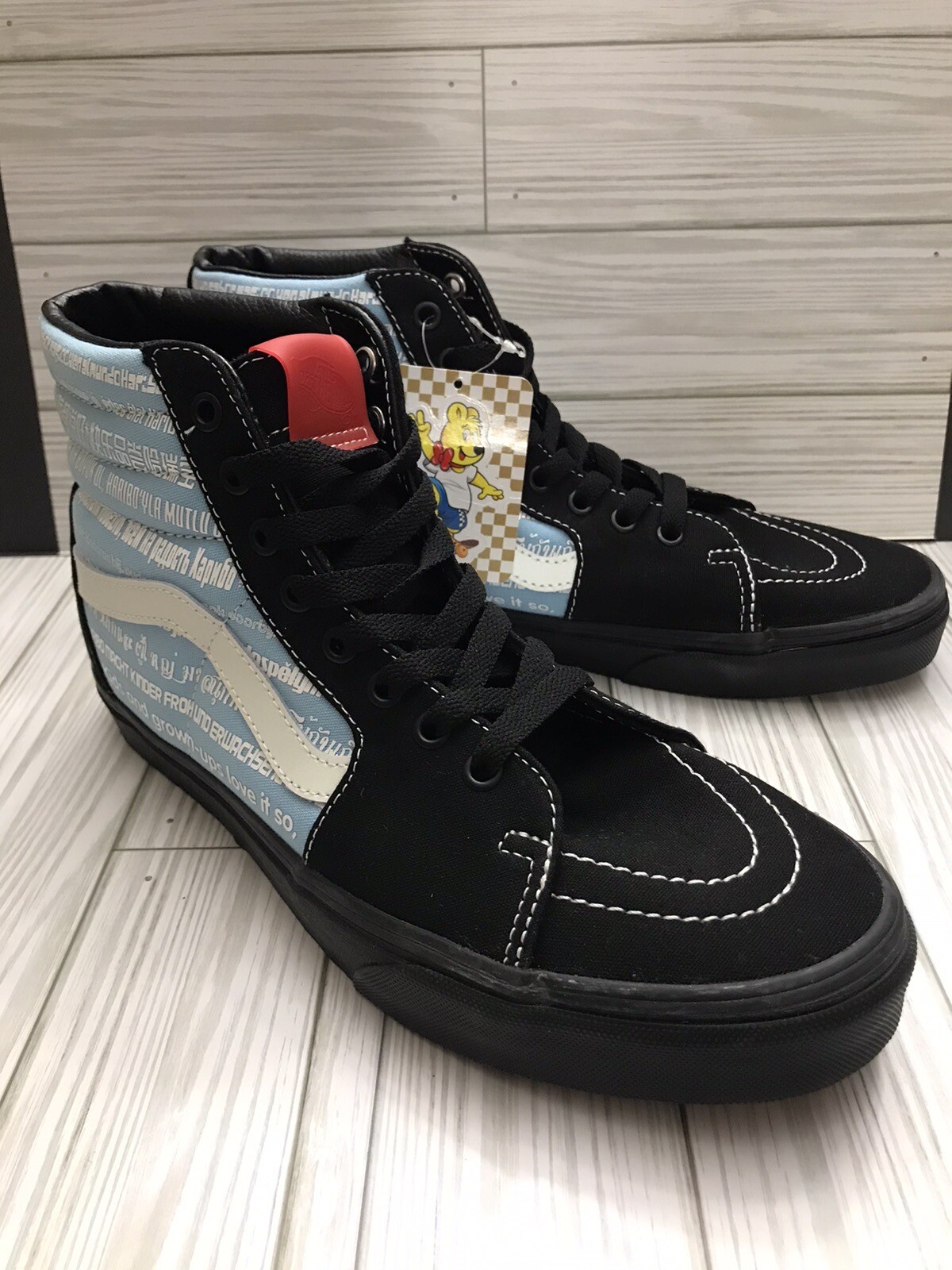Vans Sk8 Hi Top Mens 9 Haribo Sneaker Blue Suede Catchphrase eBay