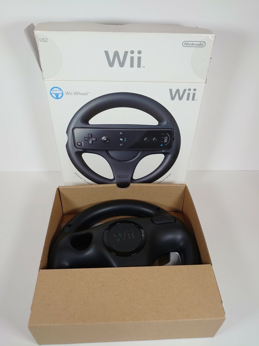 Nintendo Wii Black Wii Wheel - Complete in Box 45496890957| eBay