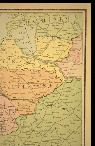 Antique Post War Poland Map Vintage 1920s Map of POLAND Post WWI Map Wall Art - Picture 10 of 10
