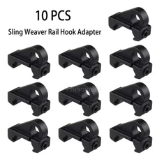 10pcs Tactical Picatinny Sling Weaver Rail Hook Adapter Attachment Scope Rail Mo