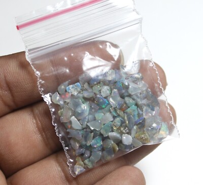 100 Pcs Lot AAA Natural Multi Flash Ethiopian Opal Rough Welo Fire Opal Stone