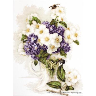Kit Point De Croix Luca-S - Modèle Cuisine 23x21,5cm - Toile 20ct - Neuf Complet