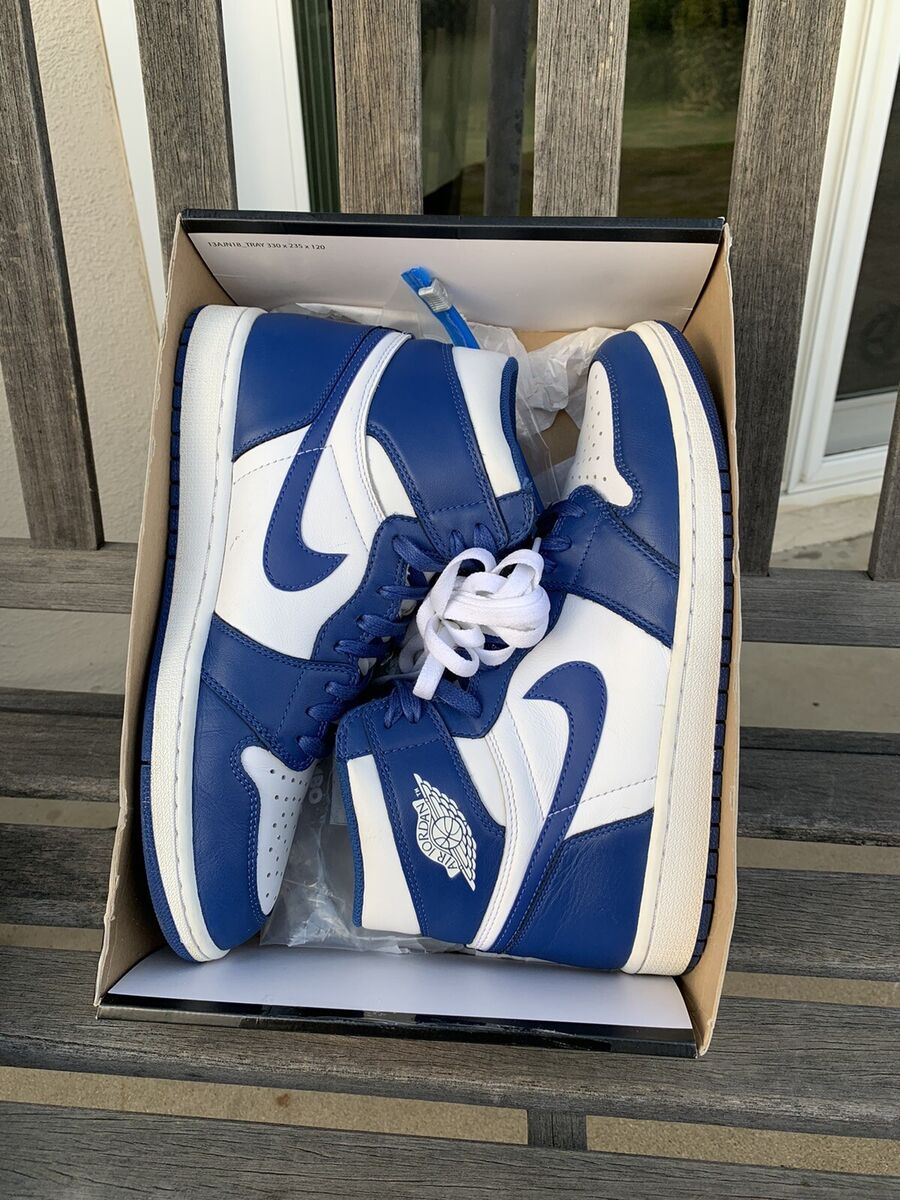 Nike Air Jordan 1 Retro High OG Storm Blue Sz 11 White Nike Air Jordan 1 Retro High OG Storm Blue Sz 11 White