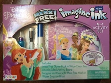 Bendon 41197 Disney Princess Imagine Ink 4-in-1 Activity Box Set, Disney Prince