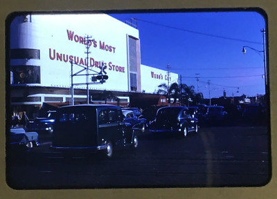 35mm Color Slide Red Border Kodachrome Webb's City World's Most Unusual Drug Sto