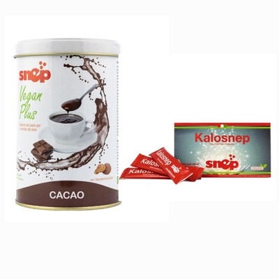 1Veganer Kakao 520gr + 1 Kalosnep Detox Gewichtskontrolle Italien Original Snep 
