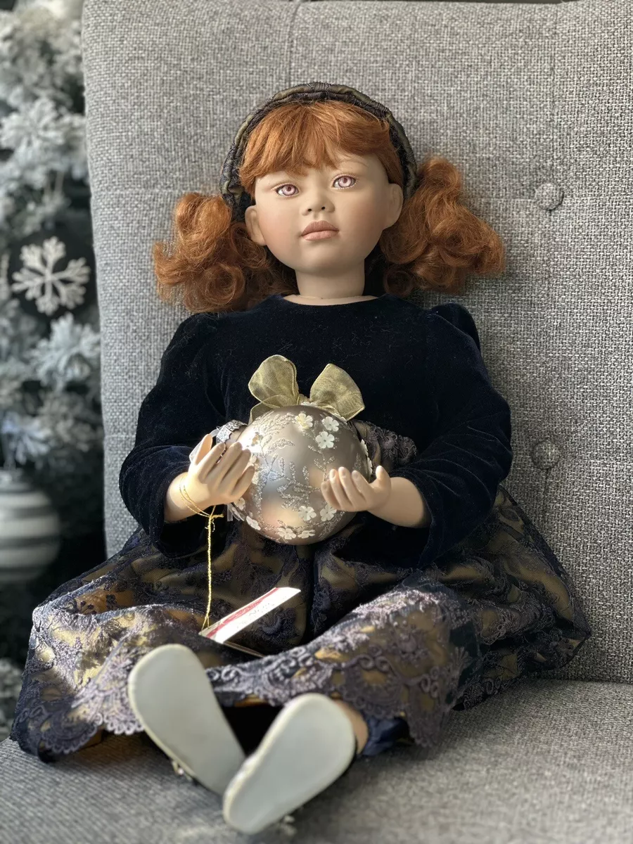 Lifelike 26 Collectible Porcelain Doll Neve by Christine Orange