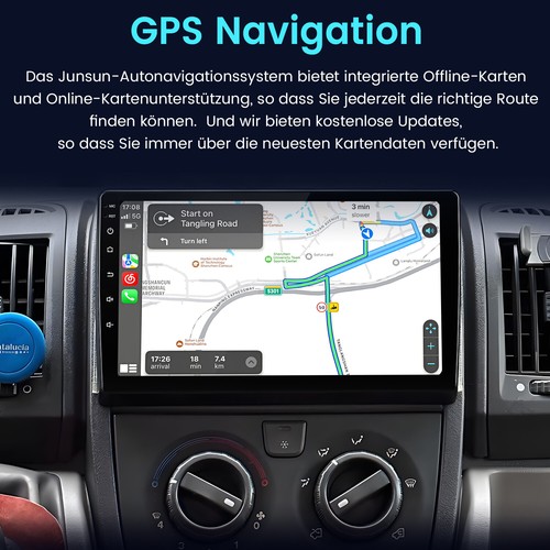 DAB+ 4+64GB Android 13 Autoradio Carplay GPS NAVI Für Fiat Ducato Citroen Jumper - Bild 12 von 16