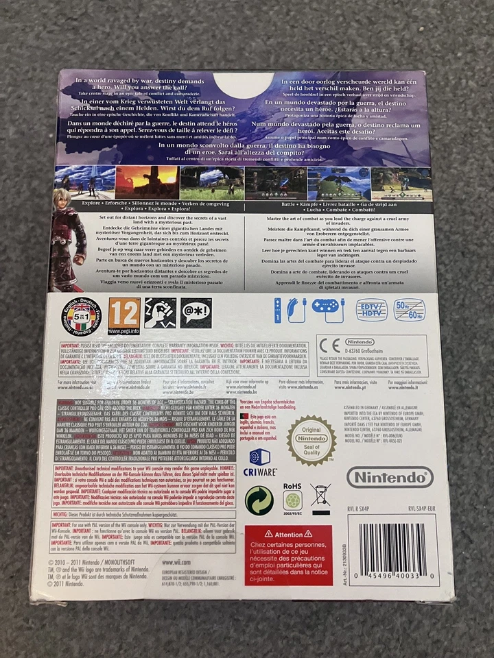 Xenoblade Chronicles Special Edition with Classic Red Controller Wii Sealed New - Image 3 of 4