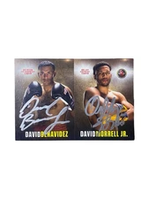 DAVID BENAVIDEZ & DAVID MORRELL JR DUAL SIGNED ON SITE FIGHT PROGRAM CARD