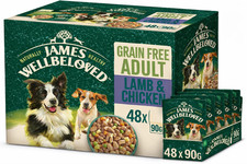 James wellbeloved Megapack Adult Dog Lamb Chicken (48 x 90g) 4.51 per kilo